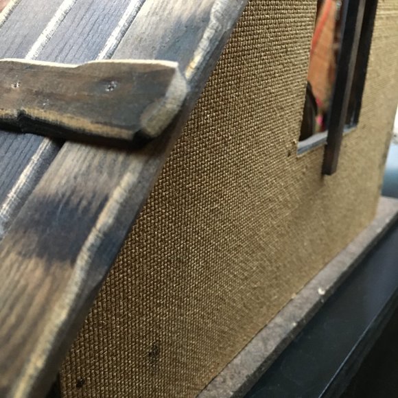 Vintage OAK Mid Century Large Olive Wood Creche Set - Picture 14 of 15